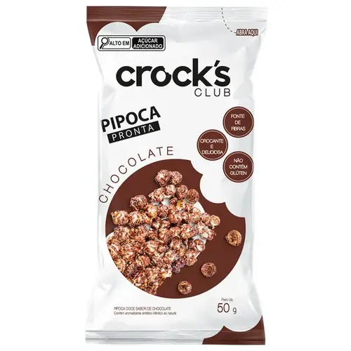 PIPOCA CROCKS CLUB CHOCOLATE 50GR