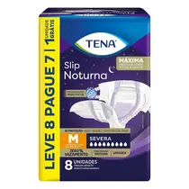 FRALDA GERIATRICA TENA SLIP NOTURNA TAMANHO M 8 UNIDADES