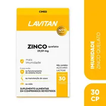 LAVITAN ZINCO QUELATO 29,59MG 30 COMPRIMIDOS ZINCO