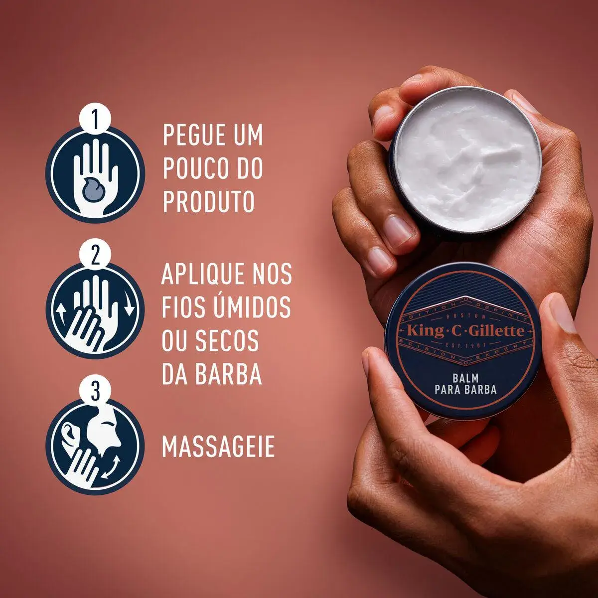 BALM PARA BARBA KING C GILLETTE 75ML
