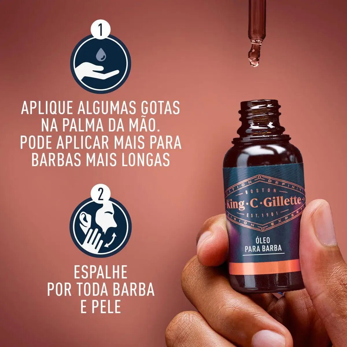 OLEO PARA BARBA KING C GILLETTE 30ML