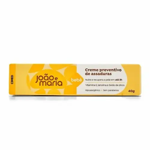 CREME DE ASSADURAS CIMED BEBE JOAO E MARIA PREVENTIVO 40GR