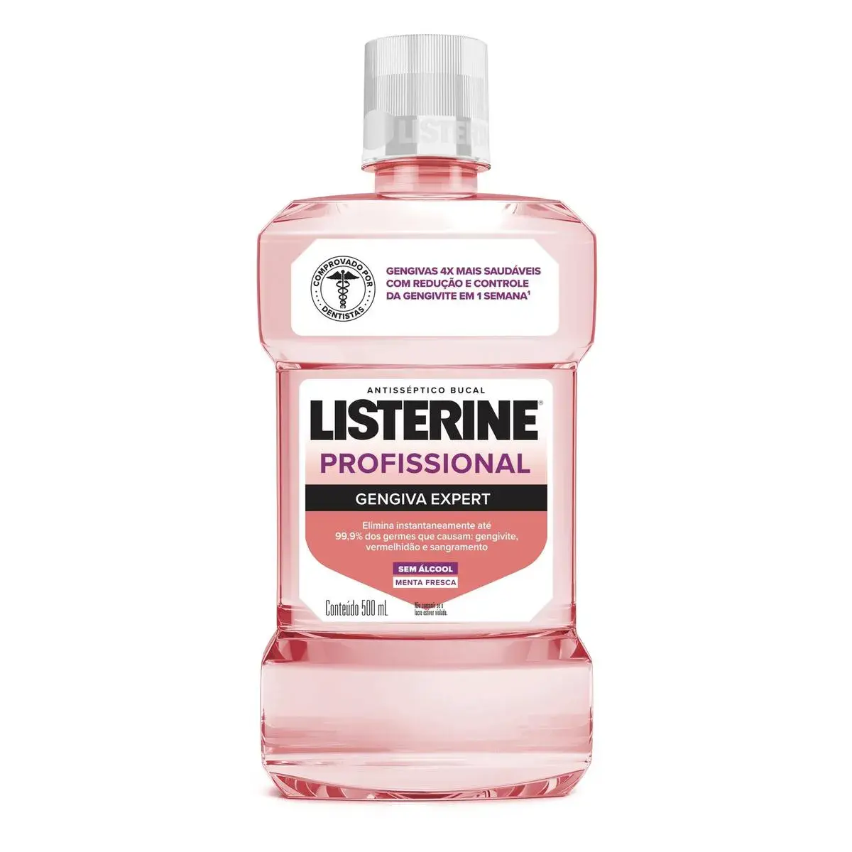 SOLUCAO BUCAL LISTERINE PROFISSIONAL GENGIVA EXPERT 500ML