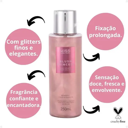 BODY SPLASH KISS NY SHIMMER BLUSH PRINCESS 250ML