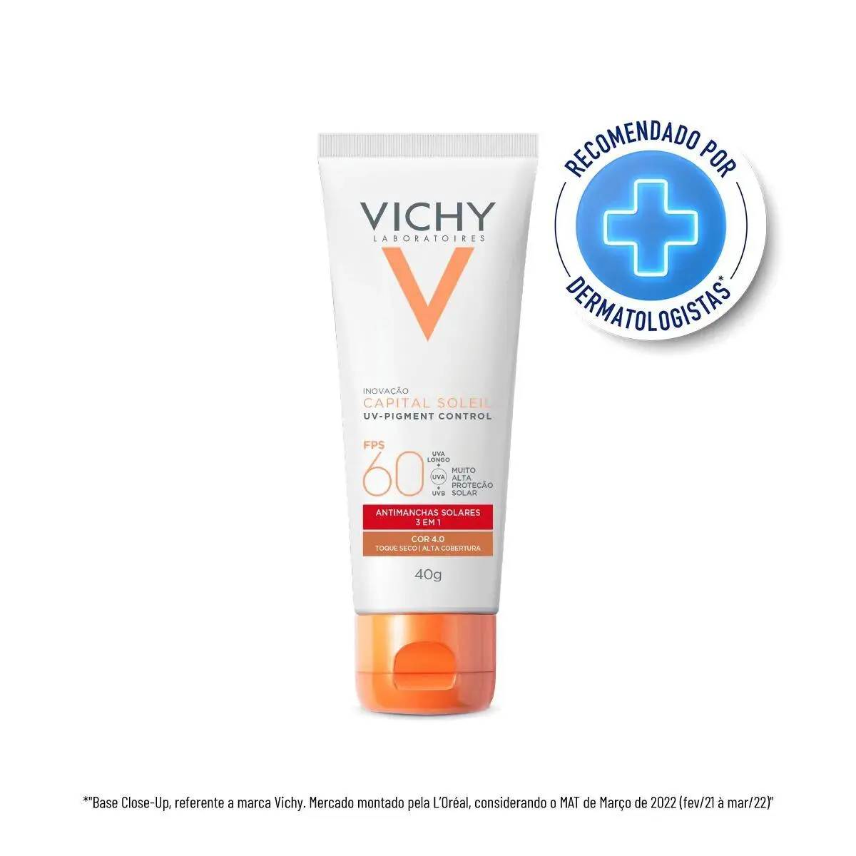 PROTETOR SOLAR VICHY CAPITAL SOLEIL UV-PIGMENT COR 4.0 FPS60 40GR