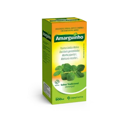 AMARGUINHO BOLDO CARQUEJA HORTELA CAMOMILA 1 FLACONETE 10ML