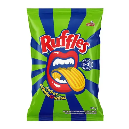 SALGADINHO RUFFLES CEBOLA E SALSA 68GR