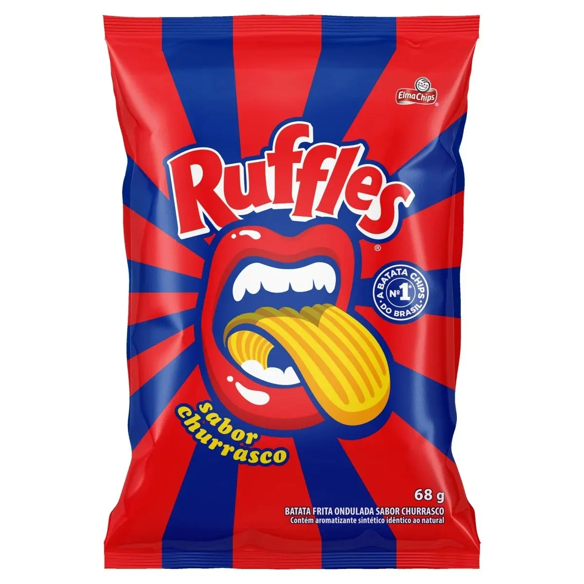 SALGADINHO RUFFLES CHURRASCO 68GR