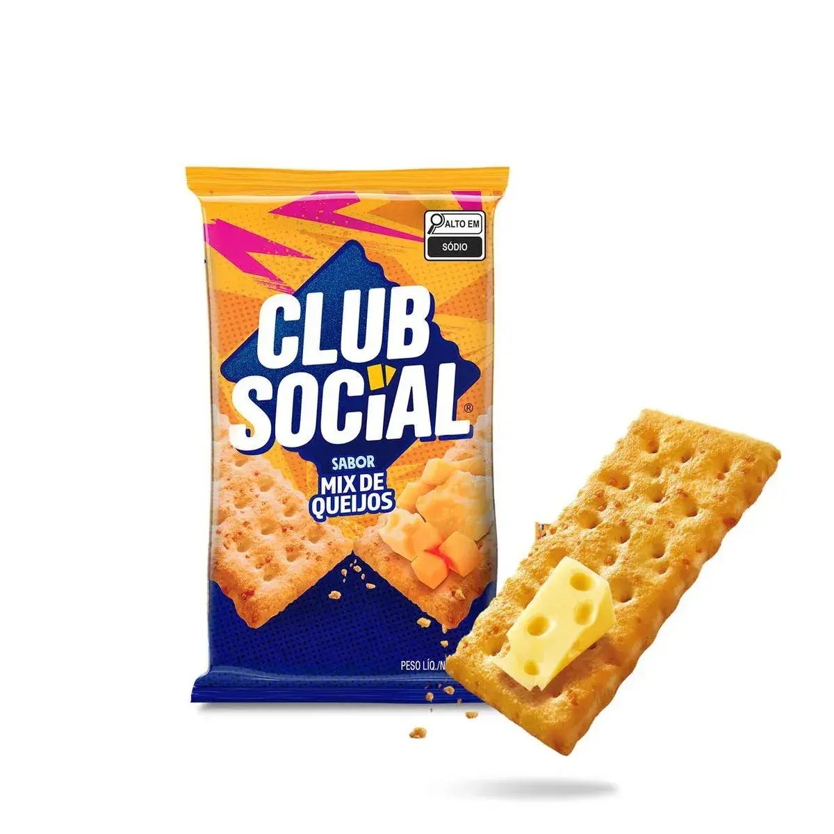 BISCOITO CLUB SOCIAL MIX DE QUEIJOS 141GR