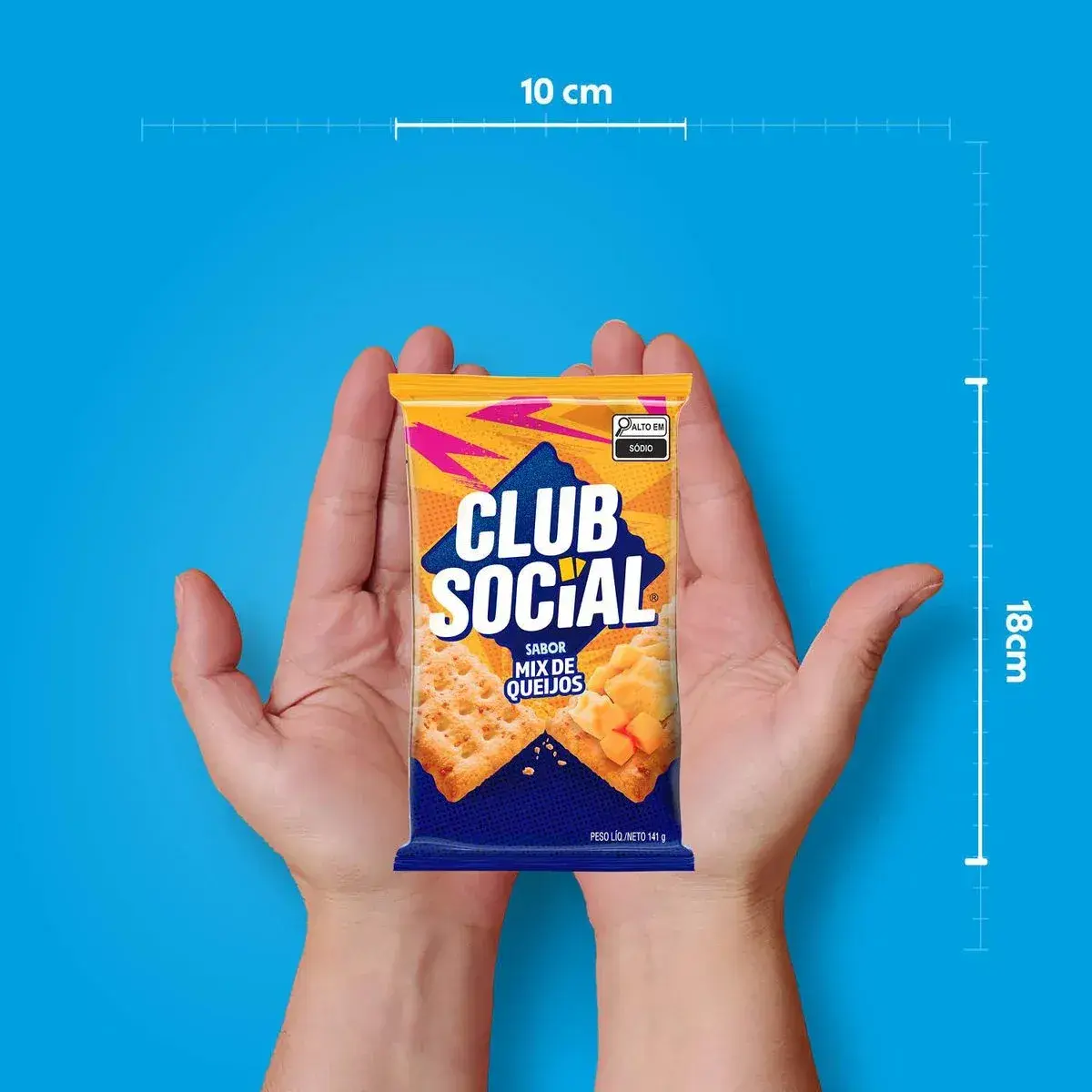 BISCOITO CLUB SOCIAL MIX DE QUEIJOS 141GR