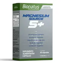 MAGNESIUM SOURCE 5+ BIONATUS 60 CAPSULAS