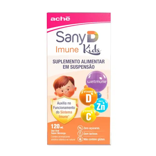 SANY D IMUNE KIDS SUSPENSAO 120ML SABOR MORANGO