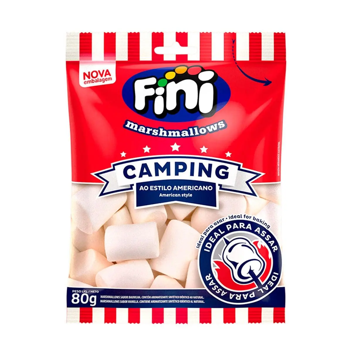 BALAS FINI MARSHMALLOW CAMPING 80GR