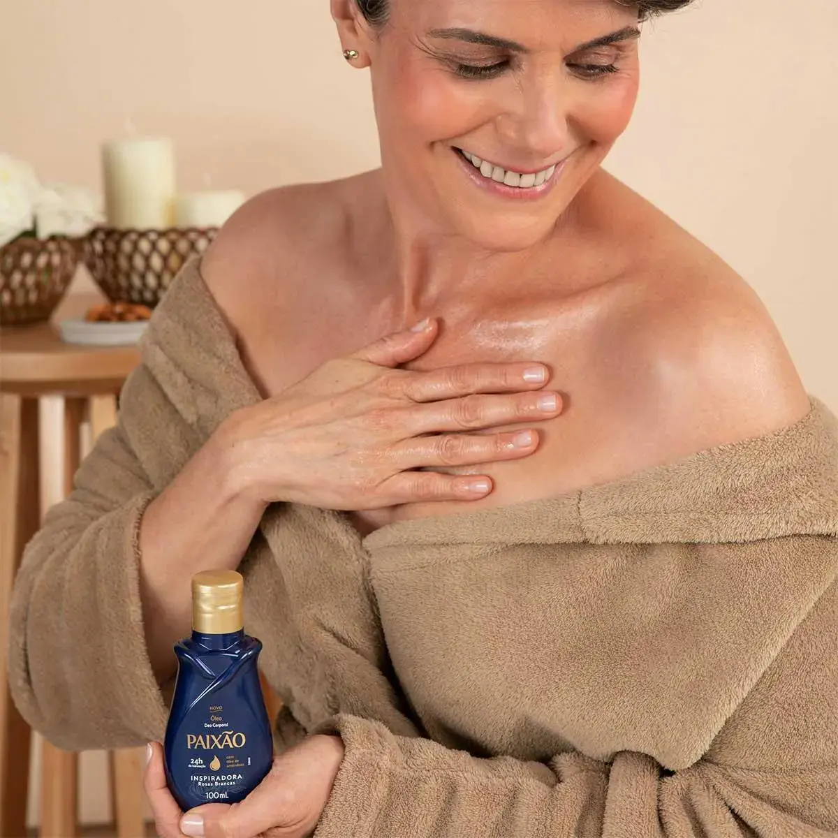 OLEO CORPORAL PAIXAO INSPIRADORA ROSAS BRANCAS 100ML