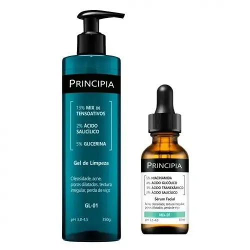 KIT PRINCIPIA AVANCADO ANTIACNE GL-01 + AL-7 + NC-10 + MIX-01