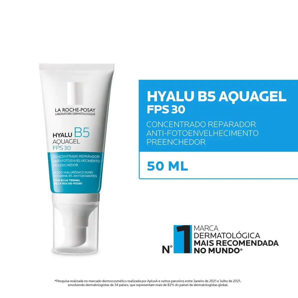 CREME  AQUAGEL LA ROCHE POSAY HYALU B5 FPS30 50ML