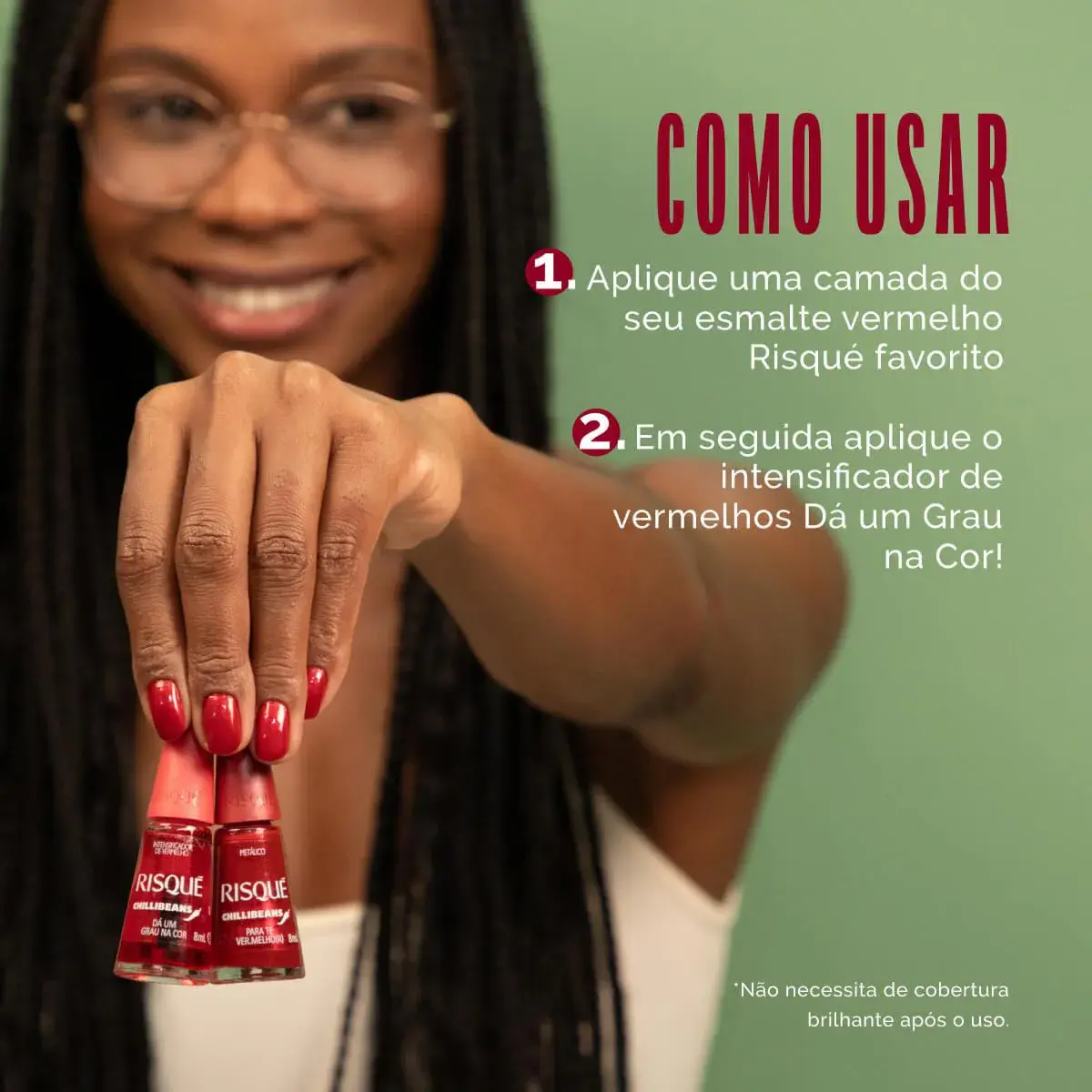 ESMALTE RISQUE CHILLI BEANS DA UM GRAU NA COR