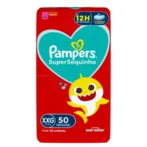 FRALDA PAMPERS SUPERSEQUINHA XXG 50 UNIDADES SUPER