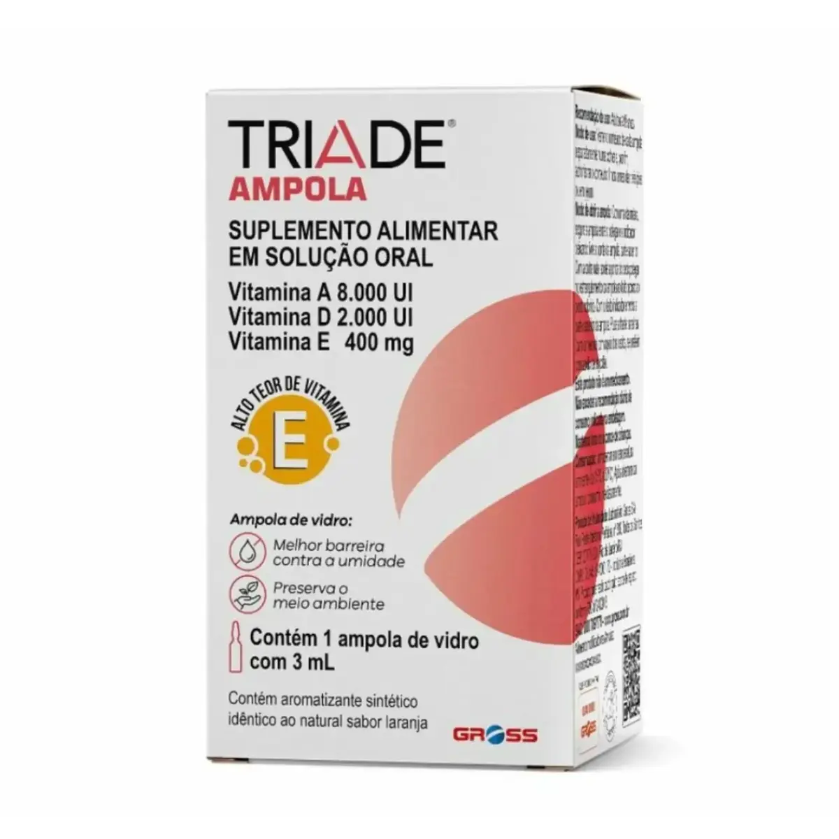 TRIADE 1 AMPOLA 3ML SABOR LARANJA