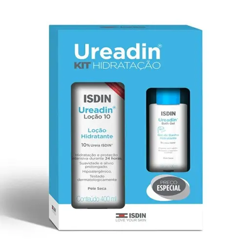 KIT HIDRATANTE ISDIN UREADIN 10% UREIA 400ML + BATH GEL