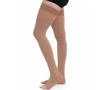 MEIA VENOSAN ULTRALINE 20-30 MEIA COXA COM SIL ABERT BEGE XG