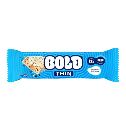 BARRA DE PROTEINA BOLD THIN COOKIES E CREAM 40GR