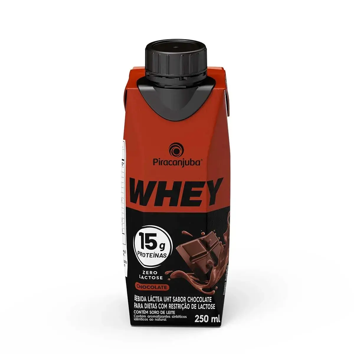 BEBIDA PIRACANJUBA WHEY CHOCOLATE ZERO LACTOSE 250ML