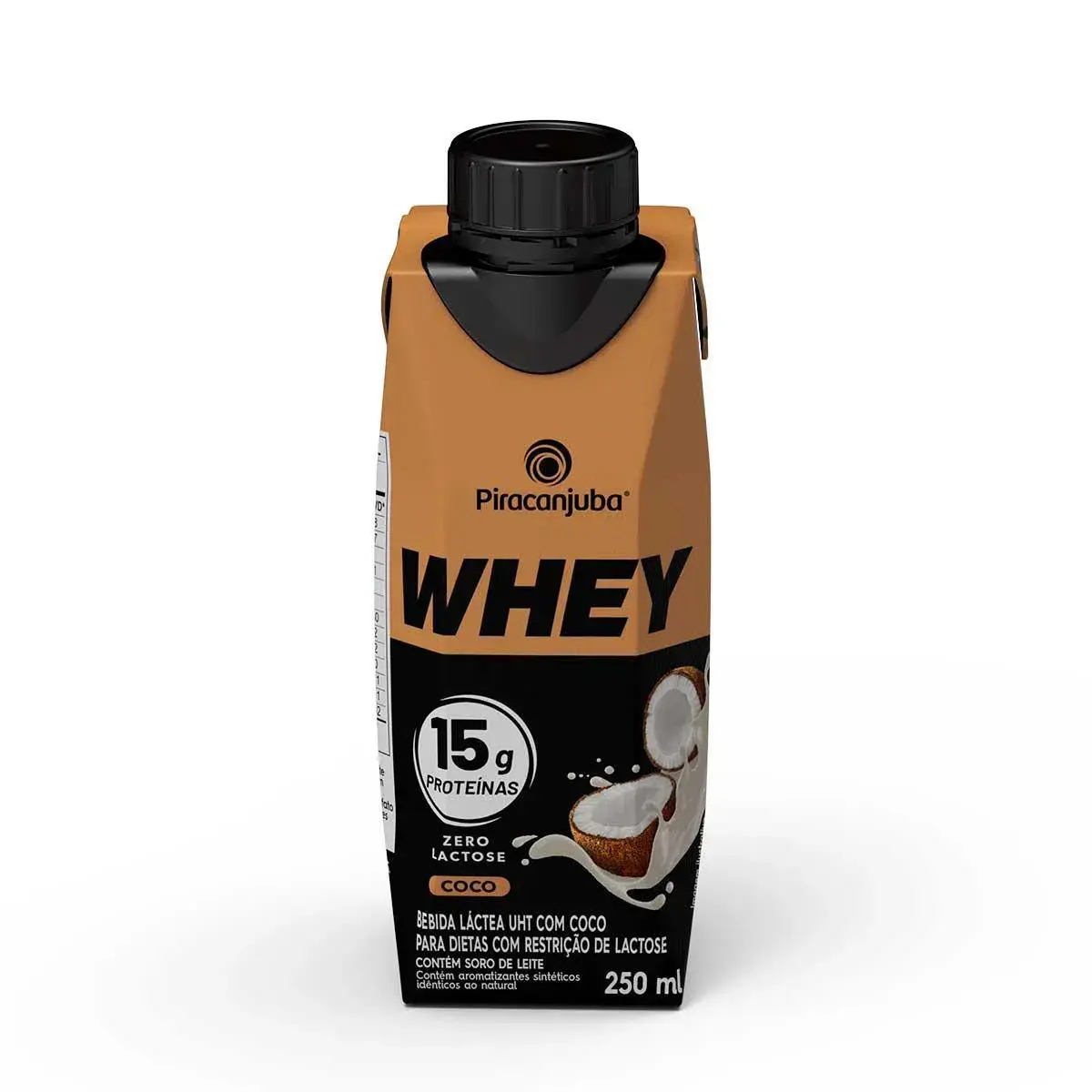 BEBIDA PIRACANJUBA WHEY COCO ZERO LACTOSE 250ML
