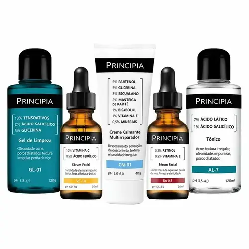 KIT PRINCIPIA ANTISSINAIS INTENSIVO GL-01 + AL-7 + VC-10 + RN-0,3 + CM-01
