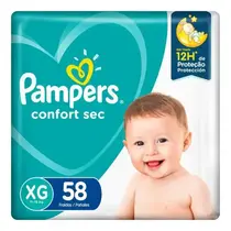 FRALDA PAMPERS CONFORT SEC XG 58 UNIDADES SUPER
