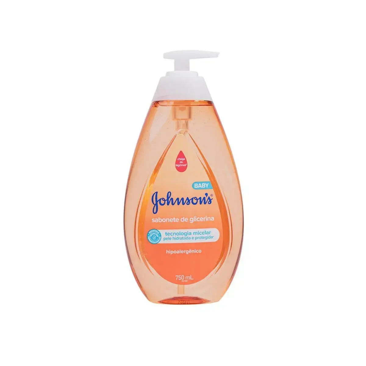 SABONETE LIQUIDO DE GLICERINA JOHNSON S BABY DA CABECA AOS PES 750ML