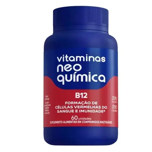 VITAMINA B12 NEO QUIMICA 60 COMPRIMIDOS MASTIGAVEIS