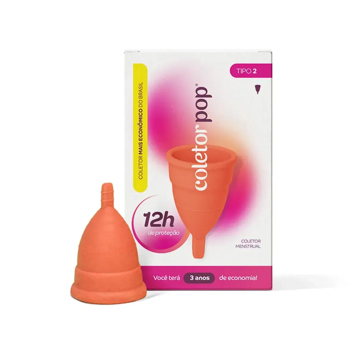 COLETOR MENSTRUAL FLEURITY POP T2 - 1 UNIDADE