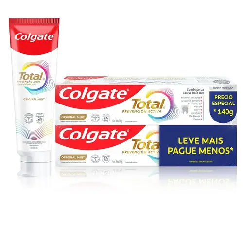 CREME DENTAL COLGATE TOTAL ORIGINAL MINT 90GR LEVE MAIS PAGUE MENOS 2 UNIDADES