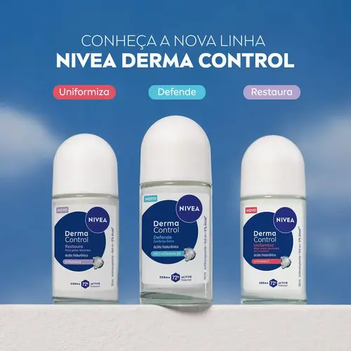 DESODORANTE NIVEA DERMA CONTROL DEFENDE FEMININO ROLLON 50ML