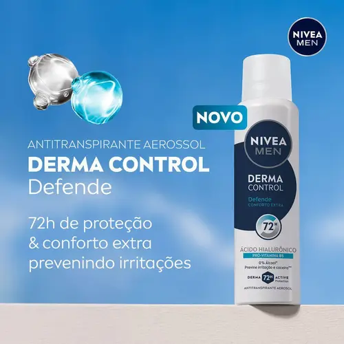 DESODORANTE NIVEA MEN DERMA CONTROL DEFENDE AEROSSOL 150ML