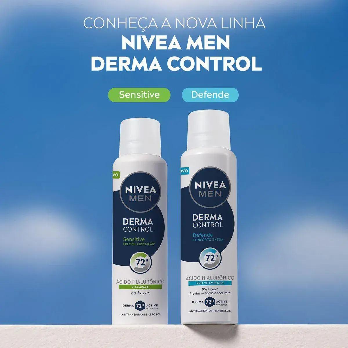 DESODORANTE NIVEA MEN DERMA CONTROL DEFENDE AEROSSOL 150ML