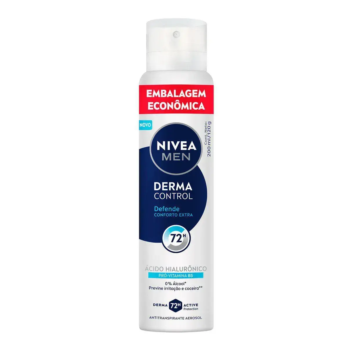DESODORANTE NIVEA MEN DERMA CONTROL DEFENDE AEROSSOL 200ML