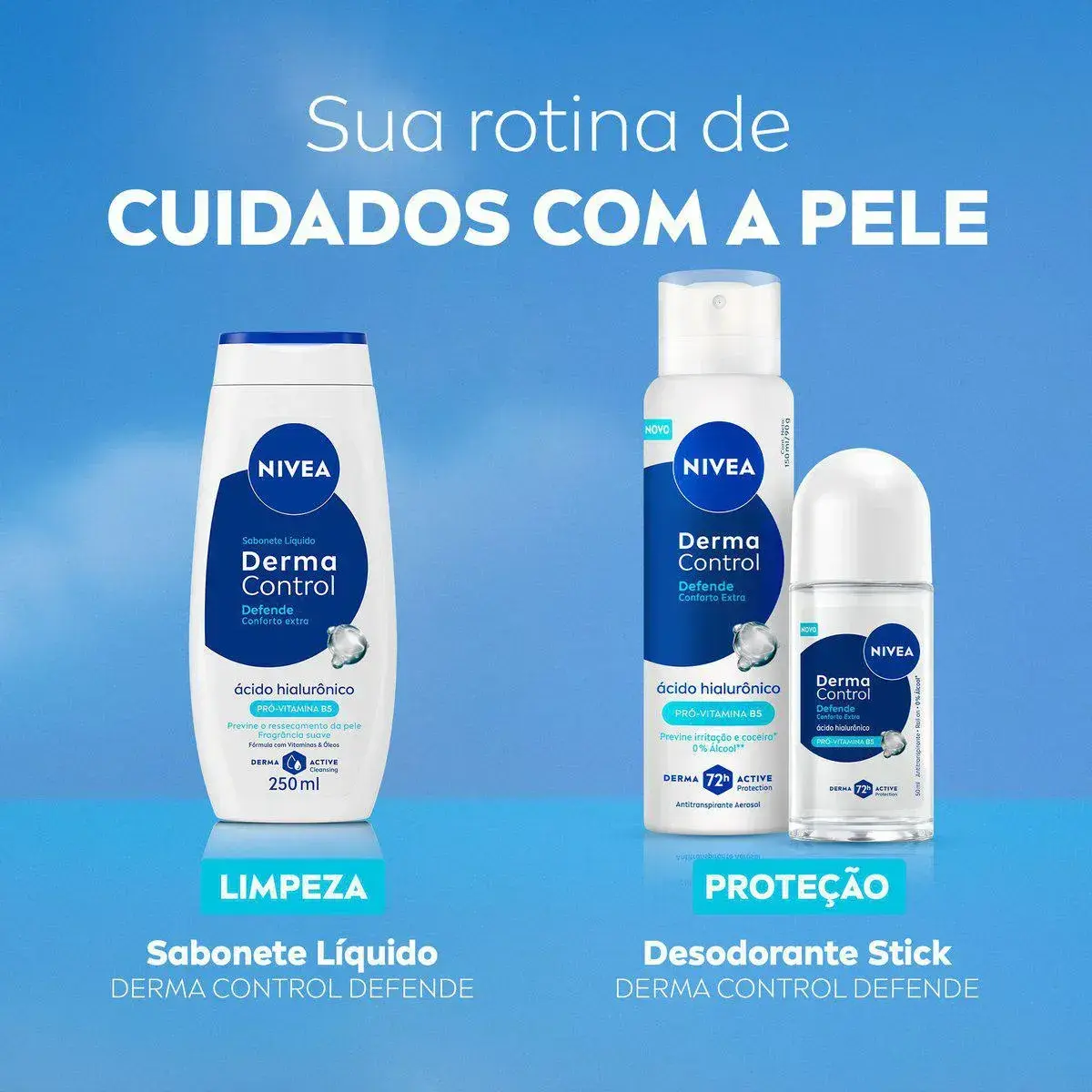 SABONETE LIQUIDO NIVEA DERMA CONTROL DEFENDE 250ML