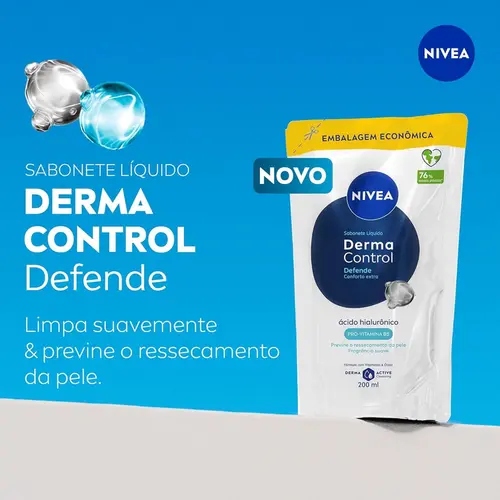 REFIL SABONETE LIQUIDO NIVEA DERMA CONTROL DEFENDE 200ML