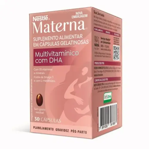 NESTLE MATERNA DHA 30 CAPSULAS OMEGA 3