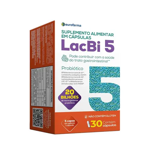 SUPLEMENTO ALIMENTAR LACBI 5 30 COMPRIMIDOS