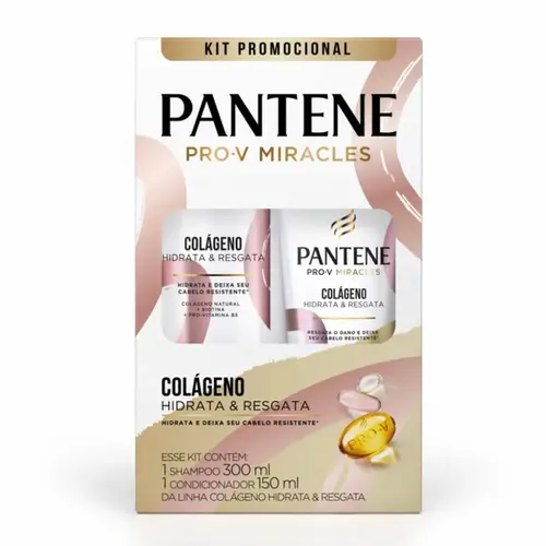 KIT PANTENE PRO V COLAGENO SHAMPOO 300ML + CONDICIONADOR 150ML