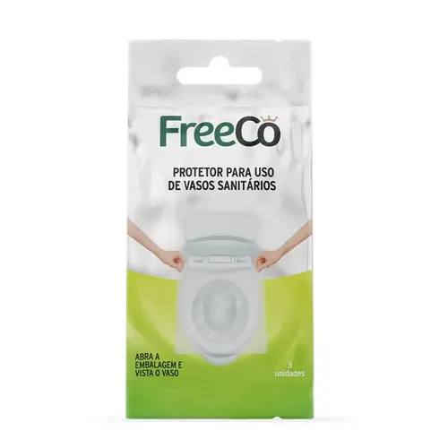 FREECO PROTETOR DESCARTAVEL DE ASSENTO SANITARIO 3 UNIDADES