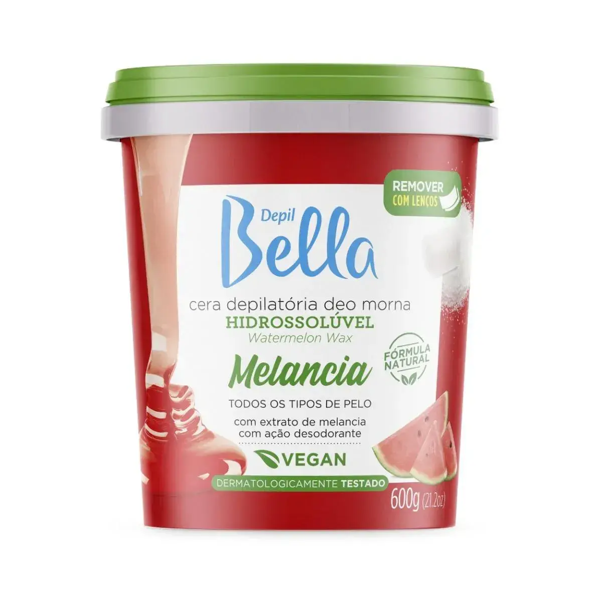 CERA DEPILATORIA DEPIL BELLA MELANCIA 600GR