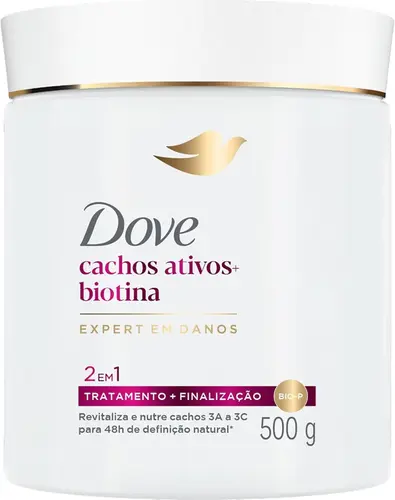 MASC DOVE 2 EM 1 CACHOS ATIVOS + BIOTINA 500MG