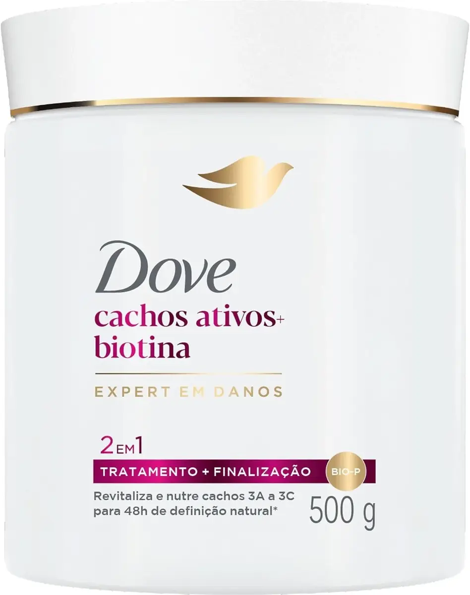 MASC DOVE 2 EM 1 CACHOS ATIVOS + BIOTINA 500MG