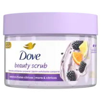 CREME ESFOLIANTE CORPORAL DOVE BEAUTY SCRUB AMORA E FRUTAS CITRICAS 280GR