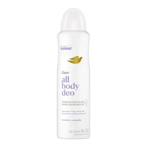 DESODORANTE DOVE ALL BODY DEO LAVANDA E CAMOMILA AEROSSOL 150ML