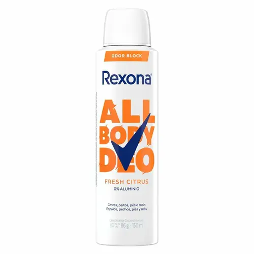 DESODORANTE REXONA ALL BODY DEO FRESH CITRUS AEROSSOL 150ML